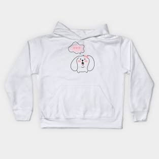 Cute little dog. Kids Hoodie